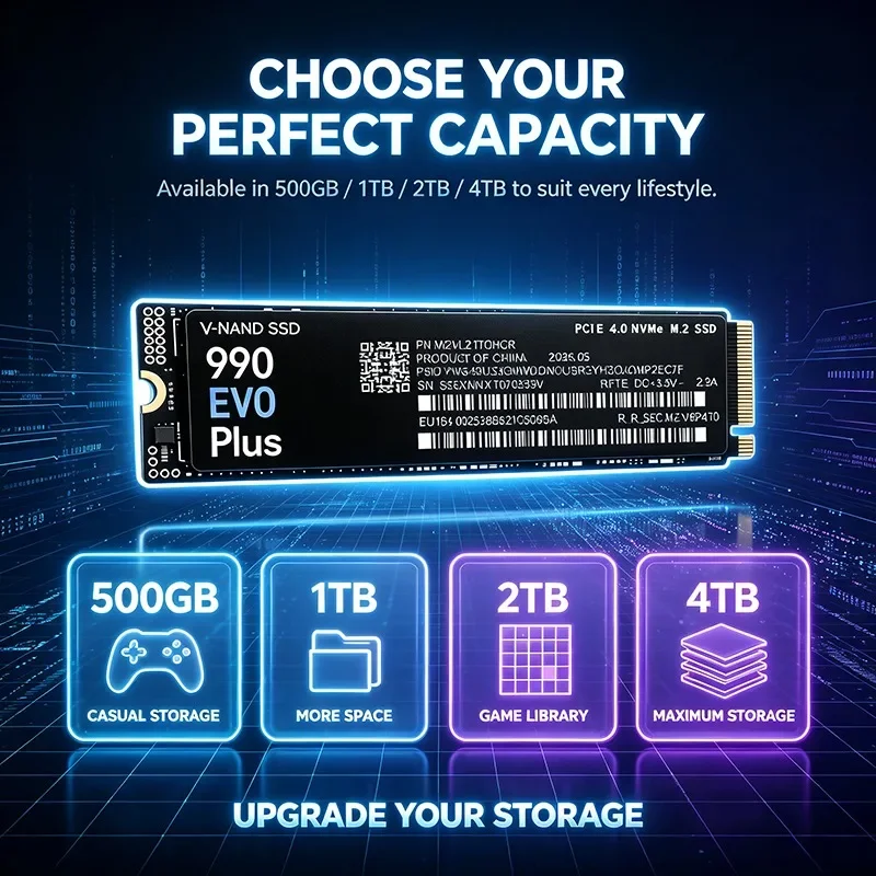 High Speed 990 EVO Plus M.2 22 - M.2 Nvme 4Tb Pcie 4.0 Ssd recensie en prijs