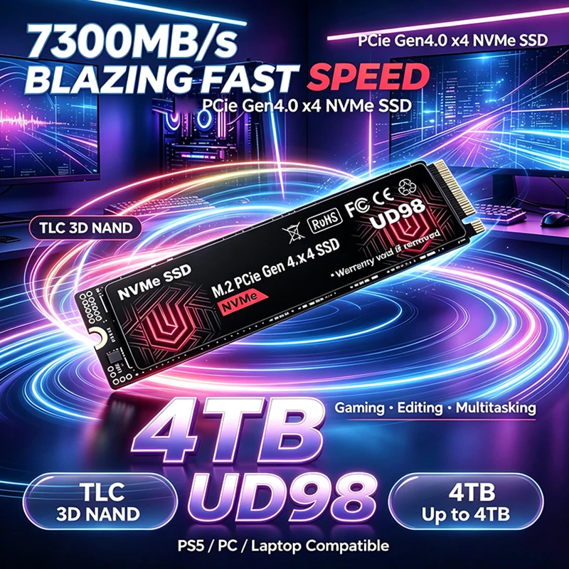 2026 Nieuwe Originele UD98 M.2 - M.2 Nvme 4Tb Pcie 4.0 Ssd recensie en prijs